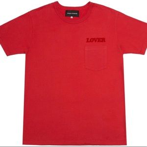 SS19 Bianca Chandon Lover Pocket Tee Red Med